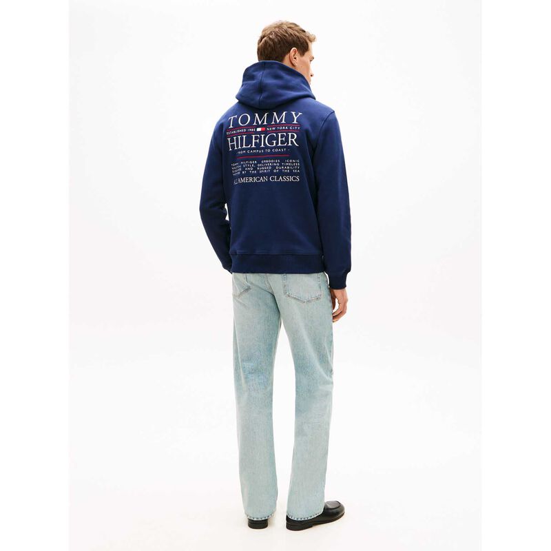 Tommy Hilfiger Heritage Logo Embroidery Drawstring Hoody image number 1